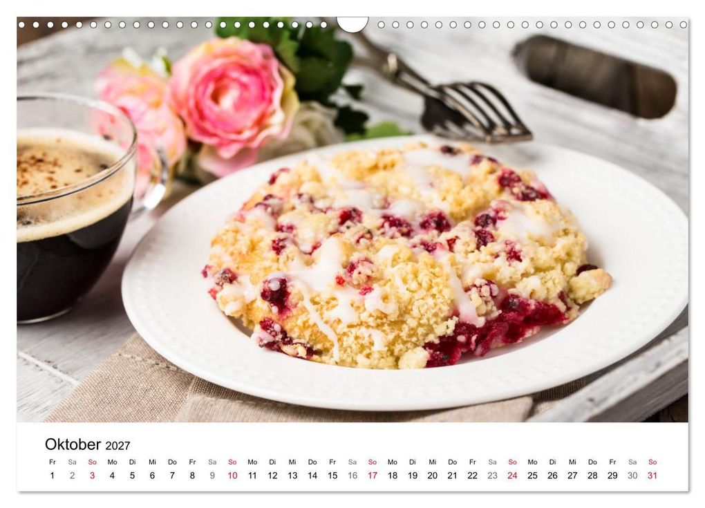 Weitere Ansicht: Kuchen, Kekse und Gebäck - süß und lecker durch das Jahr (Wandkalender 2027 DIN A3 quer), CALVENDO Monatskalender | Martin Rettenberger, Calvendo
