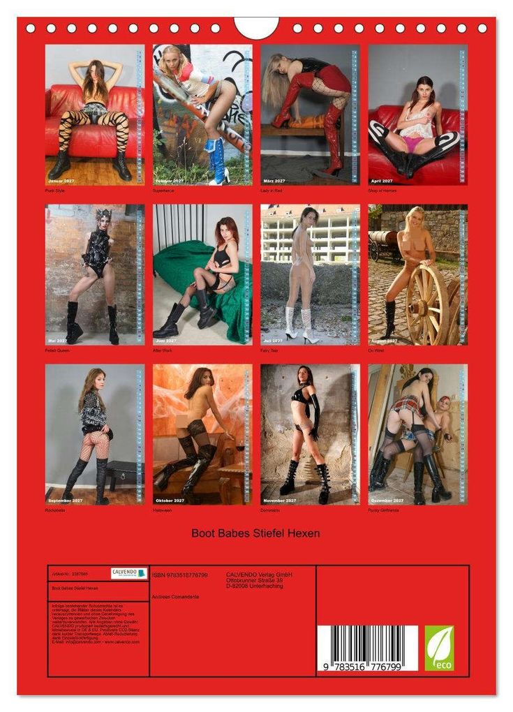 Weitere Ansicht: Boot Babes Stiefel Hexen (Wandkalender 2027 DIN A4 hoch), CALVENDO Monatskalender | Andreas Comandante, Calvendo