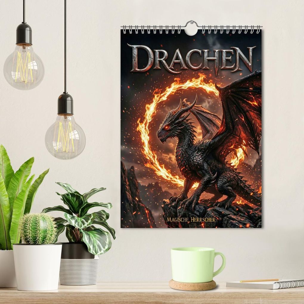 Weitere Ansicht: Drachen - Magische Herrscher, DarkFantasy Wandkalender (Wandkalender 2027 DIN A4 hoch), CALVENDO Monatskalender | Sebastian Lüdke, Calvendo