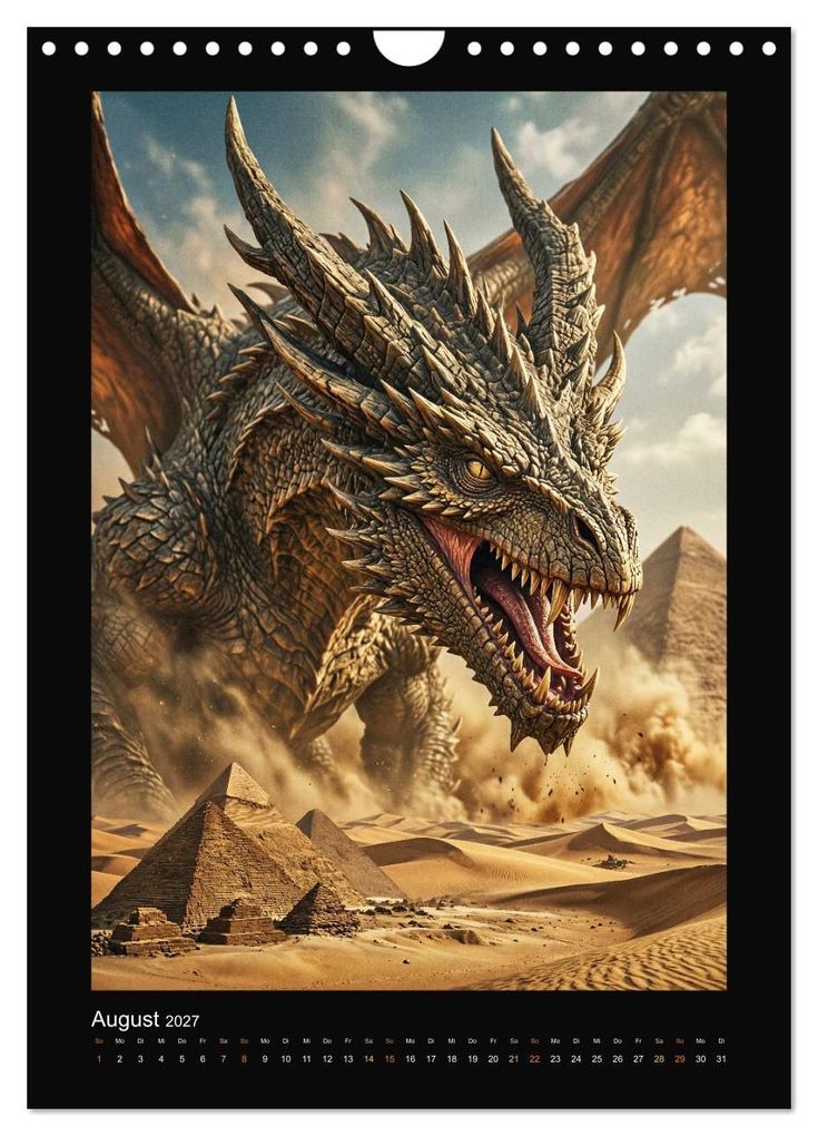 Weitere Ansicht: Drachen - Magische Herrscher, DarkFantasy Wandkalender (Wandkalender 2027 DIN A4 hoch), CALVENDO Monatskalender | Sebastian Lüdke, Calvendo