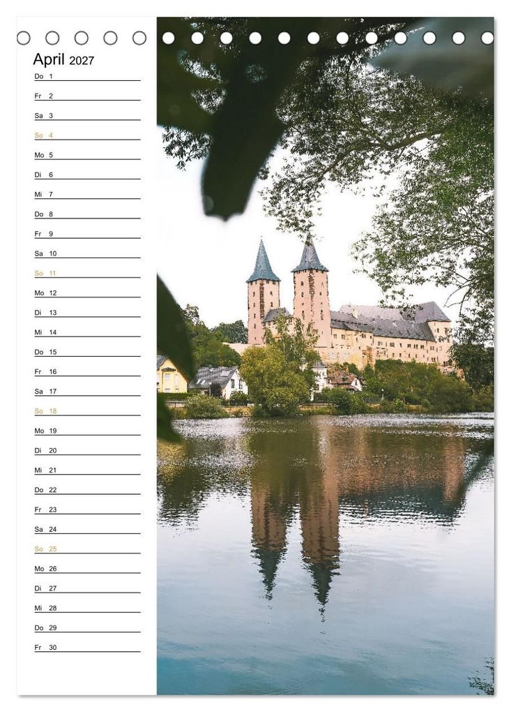 Weitere Ansicht: Sachsens Burgen und Schlösser - Beschreibbarer Kalender mit Ortsangaben (Tischkalender 2027 DIN A5 hoch), CALVENDO Monatskalender | Benjamin Bisanz, Calvendo