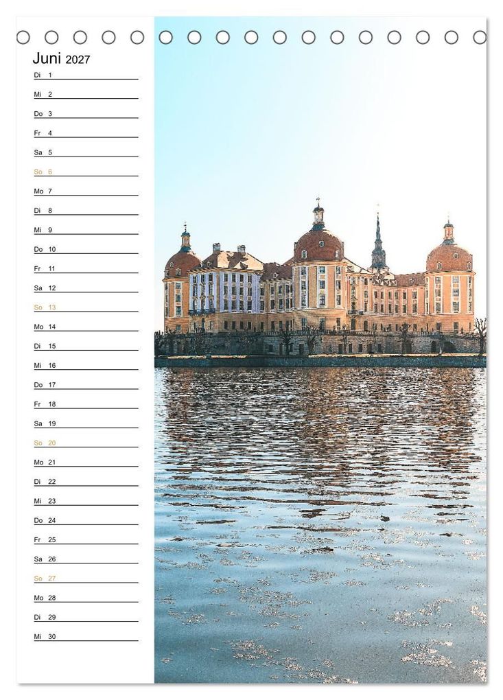 Weitere Ansicht: Sachsens Burgen und Schlösser - Beschreibbarer Kalender mit Ortsangaben (Tischkalender 2027 DIN A5 hoch), CALVENDO Monatskalender | Benjamin Bisanz, Calvendo