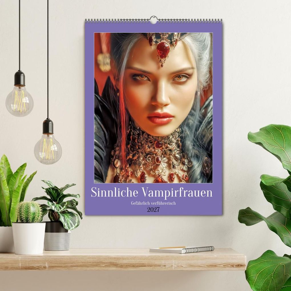 Weitere Ansicht: Sinnliche Vampirfrauen - Gefährlich verführerisch (Wandkalender 2027 DIN A2 hoch), CALVENDO Monatskalender | Liselotte Brunner-Klaus, Calvendo