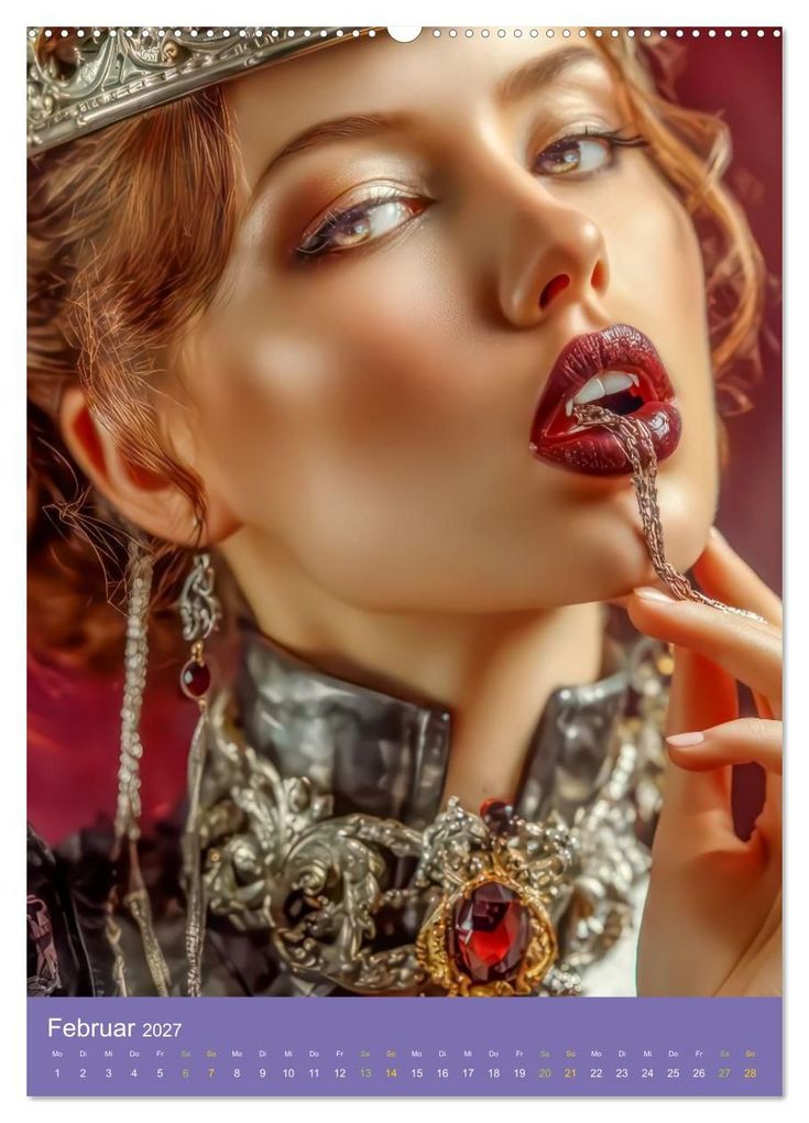 Weitere Ansicht: Sinnliche Vampirfrauen - Gefährlich verführerisch (Wandkalender 2027 DIN A2 hoch), CALVENDO Monatskalender | Liselotte Brunner-Klaus, Calvendo