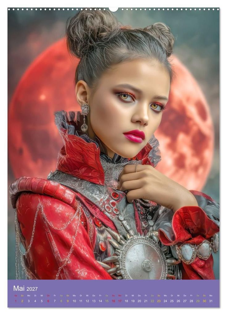 Weitere Ansicht: Sinnliche Vampirfrauen - Gefährlich verführerisch (Wandkalender 2027 DIN A2 hoch), CALVENDO Monatskalender | Liselotte Brunner-Klaus, Calvendo