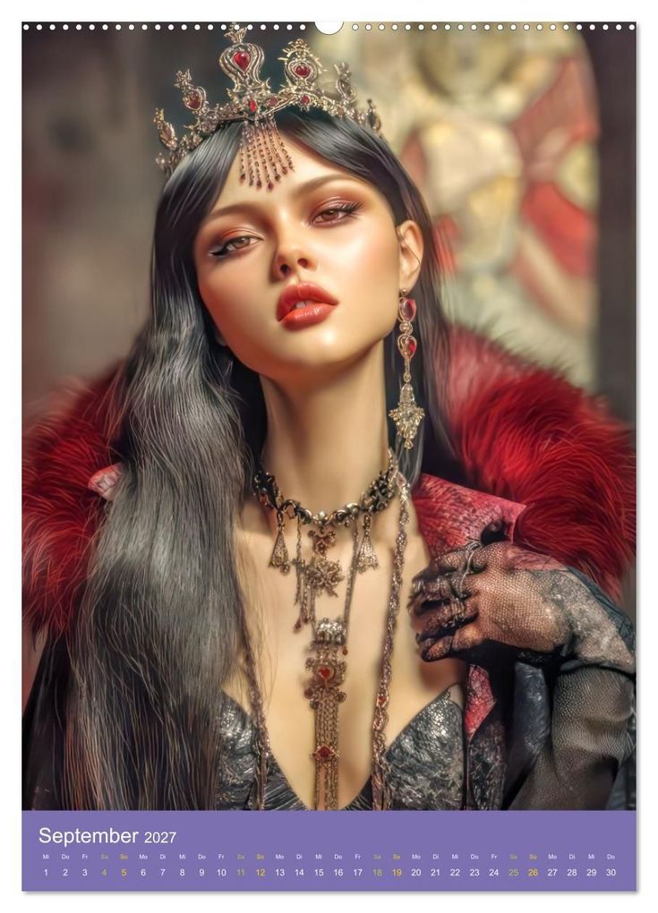 Weitere Ansicht: Sinnliche Vampirfrauen - Gefährlich verführerisch (Wandkalender 2027 DIN A2 hoch), CALVENDO Monatskalender | Liselotte Brunner-Klaus, Calvendo