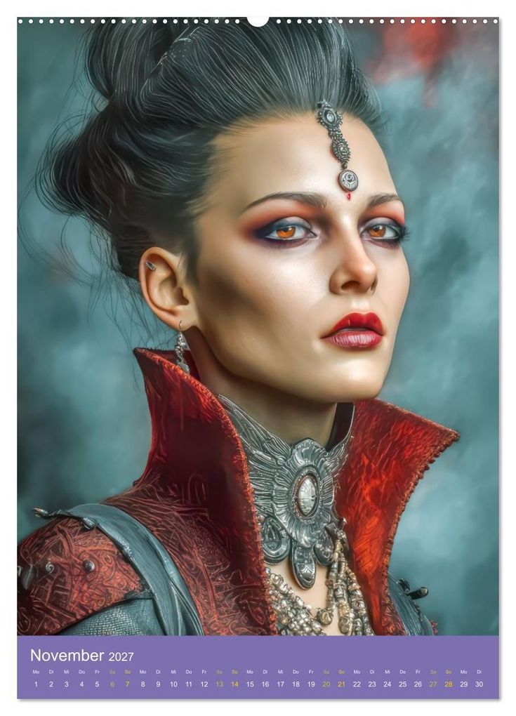 Weitere Ansicht: Sinnliche Vampirfrauen - Gefährlich verführerisch (Wandkalender 2027 DIN A2 hoch), CALVENDO Monatskalender | Liselotte Brunner-Klaus, Calvendo