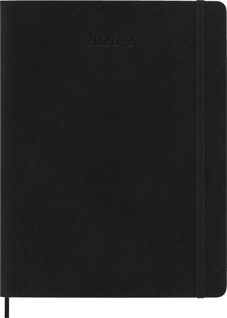 Weitere Ansicht: Moleskine 18 Monate Wochenkalender 2026/2027, XL, 1 Wo = 1 Seite, Rechts Linierte Seite, Weicher Einband, Schwarz