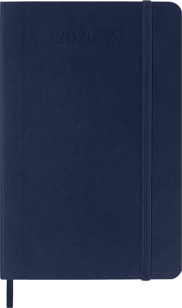 Weitere Ansicht: Moleskine 18 Monate Wochen Notizkalender 2026/2027, Pocket/A6, 1 Wo = 1 Seite, rechts linierte Seite, Weicher Einband, Saphir