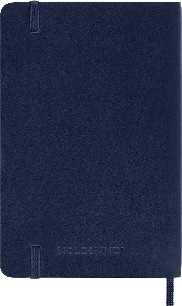 Weitere Ansicht: Moleskine 18 Monate Wochen Notizkalender 2026/2027, Pocket/A6, 1 Wo = 1 Seite, rechts linierte Seite, Weicher Einband, Saphir
