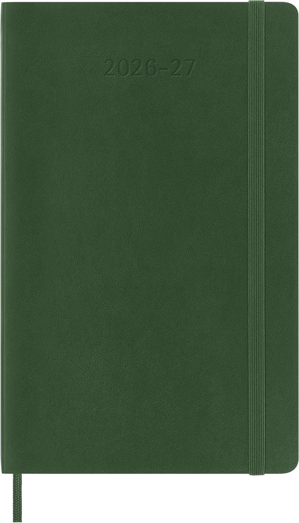 Weitere Ansicht: Moleskine 18 Monate Wochen Notizkalender 2026/2027, L/A5, 1 Wo = 1 Seite, rechts linierte Seite, weicher Einband, Myrtengrün<BR>