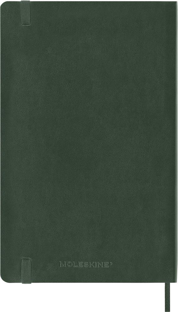 Weitere Ansicht: Moleskine 18 Monate Wochen Notizkalender 2026/2027, L/A5, 1 Wo = 1 Seite, rechts linierte Seite, weicher Einband, Myrtengrün<BR>