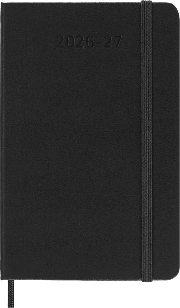 Weitere Ansicht: Moleskine 18 Monate Wochen Notizkalender 2026/2027, P/A6, 1 Wo = 1 Seite, Rechts linierte Seite, Fester Einband, Schwarz<BR>