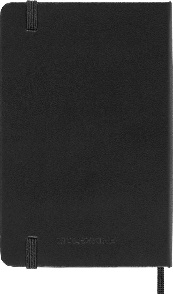 Weitere Ansicht: Moleskine 18 Monate Wochen Notizkalender 2026/2027, P/A6, 1 Wo = 1 Seite, Rechts linierte Seite, Fester Einband, Schwarz<BR>