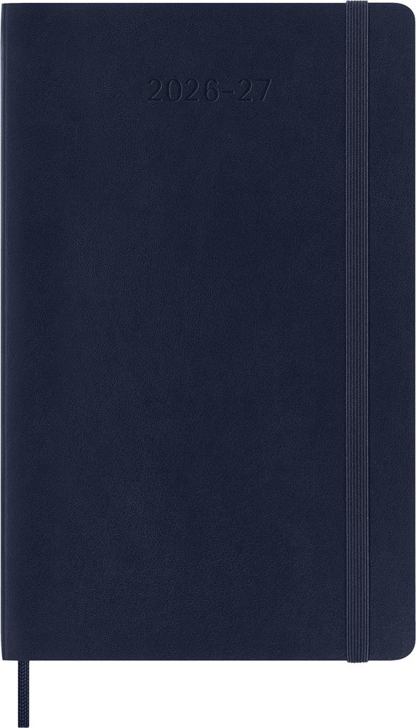 Weitere Ansicht: Moleskine 18 Monate Wochen Notizkalender 2026/2027, Large/A5, 1 Wo = 1 Seite, rechts linierte Seite, Weicher Einband, Saphir