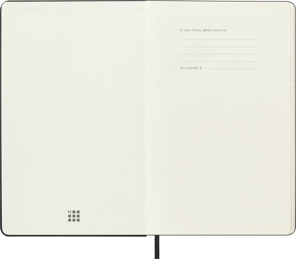 Weitere Ansicht: Moleskine 18 Monate Wochenkalender 2026/2027, L/A5, 1 Wo = 2 Seiten, Horizontal, Fester Einband, Schwarz