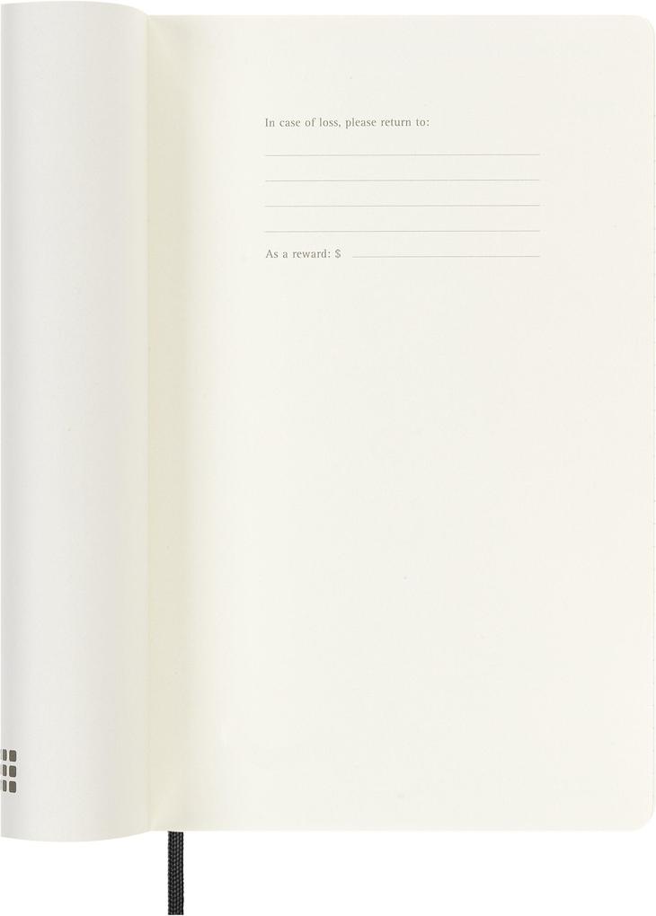 Weitere Ansicht: Moleskine 18 Monate Wochenkalender 2026/2027, L/A5, 1 Wo = 1 Seite, Rechts Linierte Seite, Weicher Einband, Schwarz