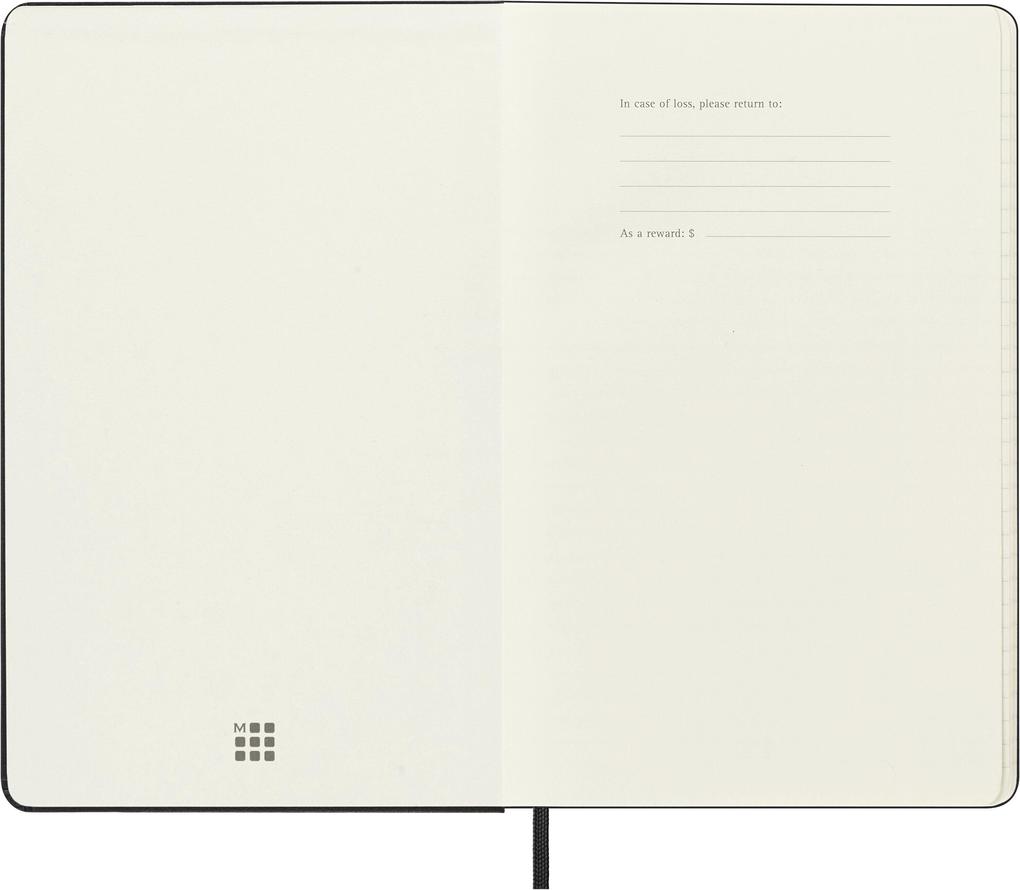 Weitere Ansicht: Moleskine 18 Monate Tagesnotizkalender 2026/2027, L/A5, 1 Tag = 1 Seite, Fester Einband, Schwarz