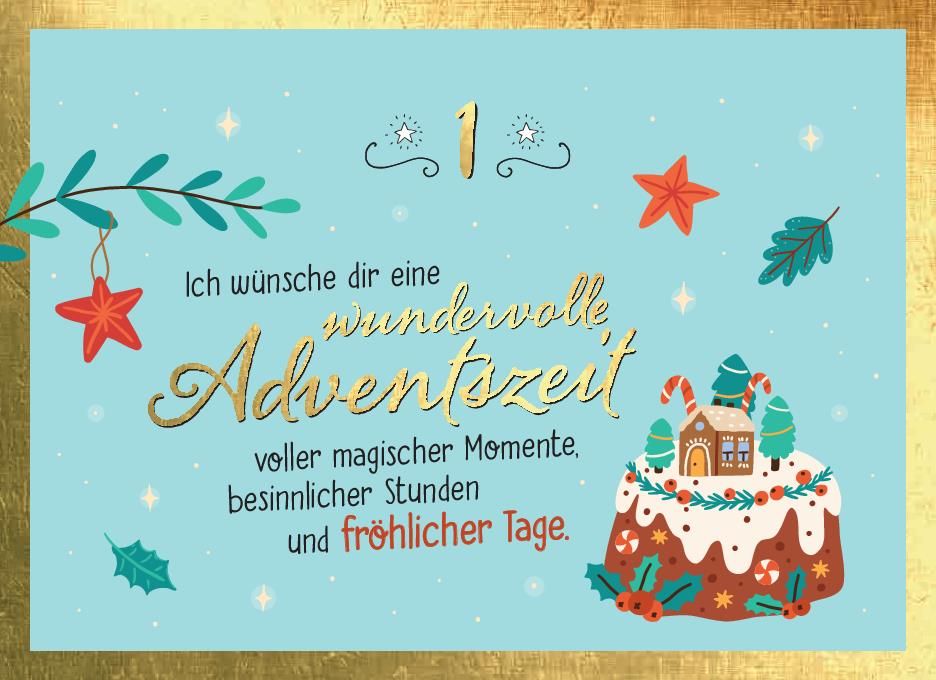 Weitere Ansicht: 24 Adventswünsche für dich - Adventskalender
