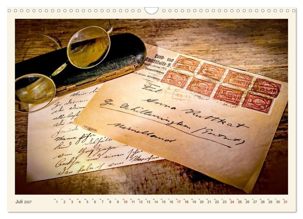 Weitere Ansicht: Handschriftlich (Wandkalender 2027 DIN A3 quer), CALVENDO Monatskalender | Eva Ola Feix, Calvendo