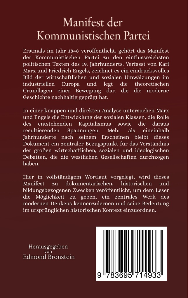 Weitere Ansicht: Manifest der Kommunistischen Partei | Karl Marx, Friedrich Engels