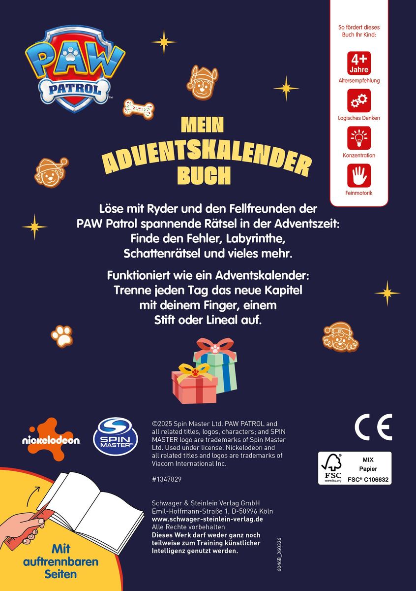 Weitere Ansicht: PAW Patrol Mein Adventskalenderbuch