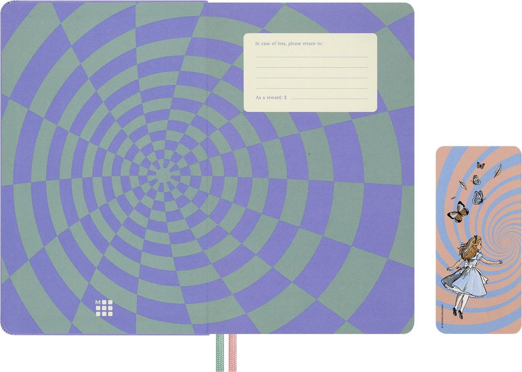 Weitere Ansicht: Moleskine Alice im Wunderland 18 Monate Wochen-Notizkalender 2026/2027, L/A5, 1 Wo = 1 Seite, fester Einband