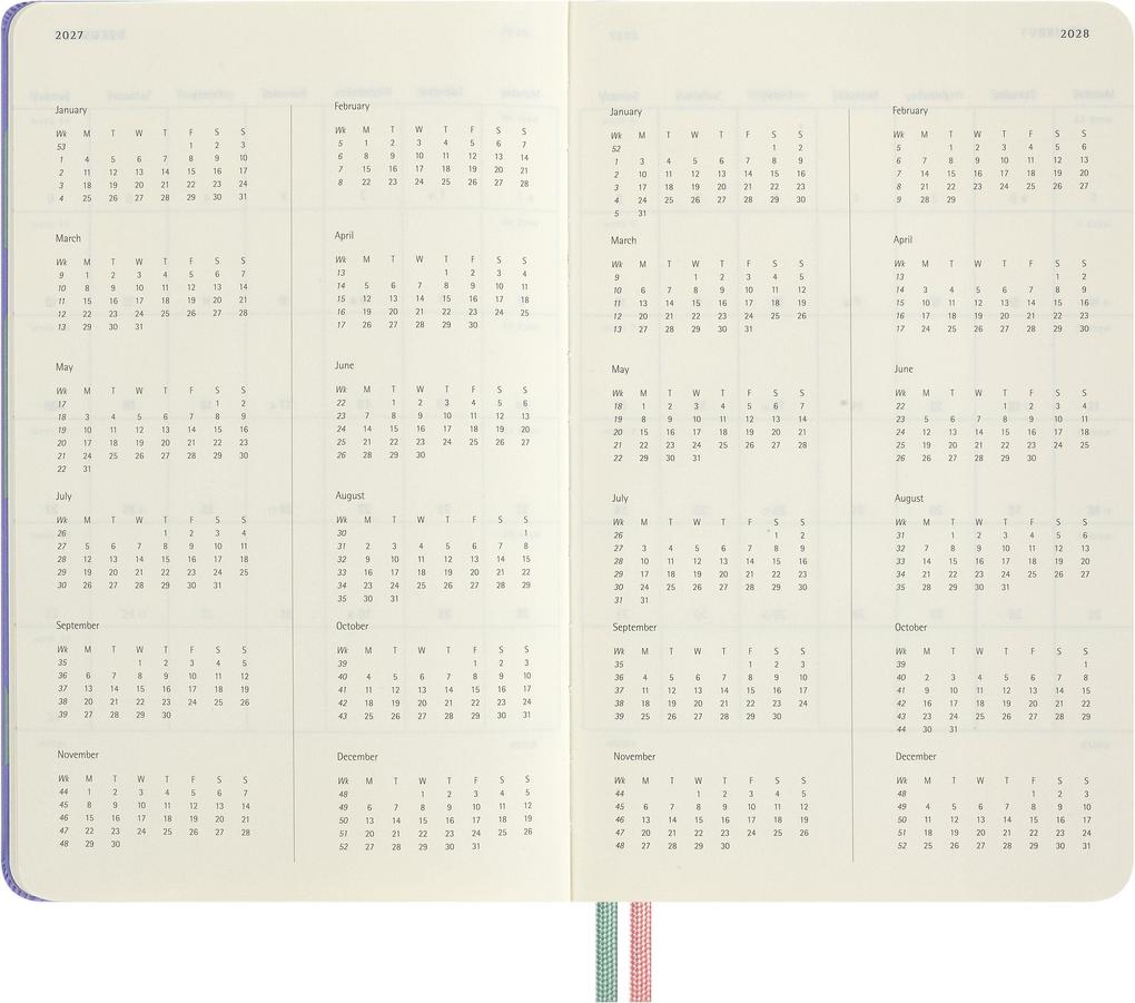 Weitere Ansicht: Moleskine Alice im Wunderland 18 Monate Wochen-Notizkalender 2026/2027, L/A5, 1 Wo = 1 Seite, fester Einband