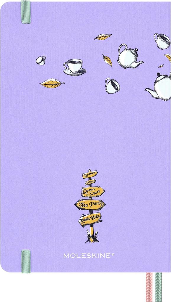 Weitere Ansicht: Moleskine Alice im Wunderland 18 Monate Wochen-Notizkalender 2026/2027, L/A5, 1 Wo = 1 Seite, fester Einband