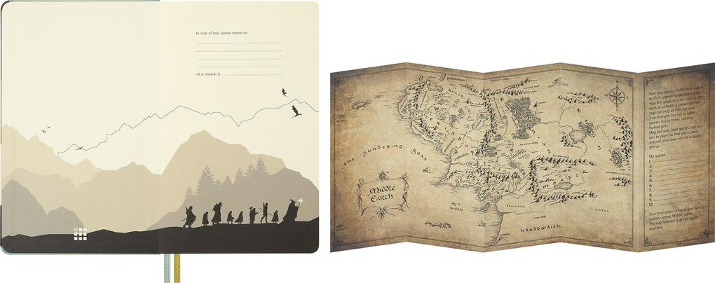 Weitere Ansicht: Moleskine 18 Monate Der Herr der Ringe Wochen-Notizkalender 2026/2027, L/A5, 1 Wo = 1 Seite, fester Einband
