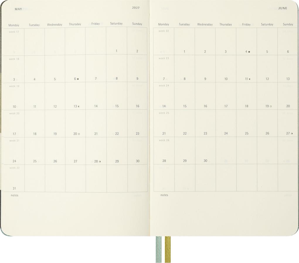 Weitere Ansicht: Moleskine 18 Monate Der Herr der Ringe Wochen-Notizkalender 2026/2027, L/A5, 1 Wo = 1 Seite, fester Einband