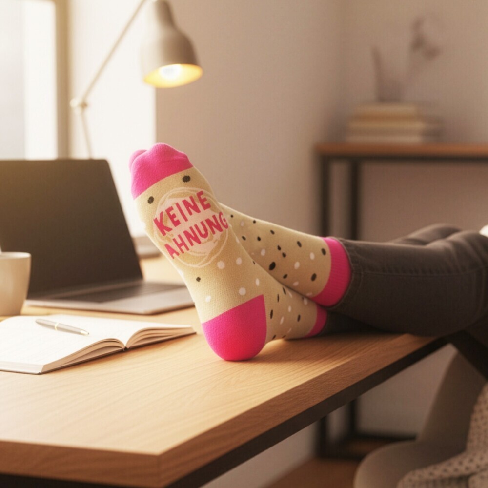 Weitere Ansicht: Zaubersocken Frauen "Keine Ahnung ..."