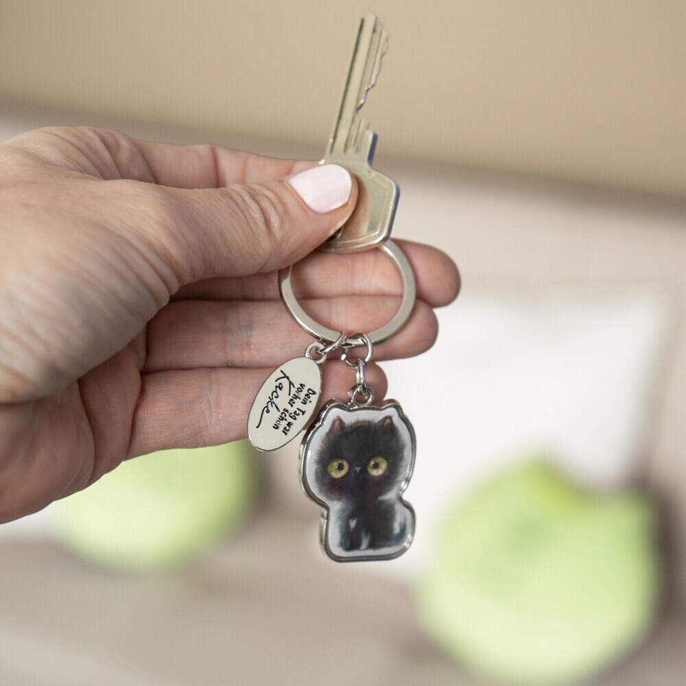 Weitere Ansicht: Schlüsselanhänger Motiv "Katze"