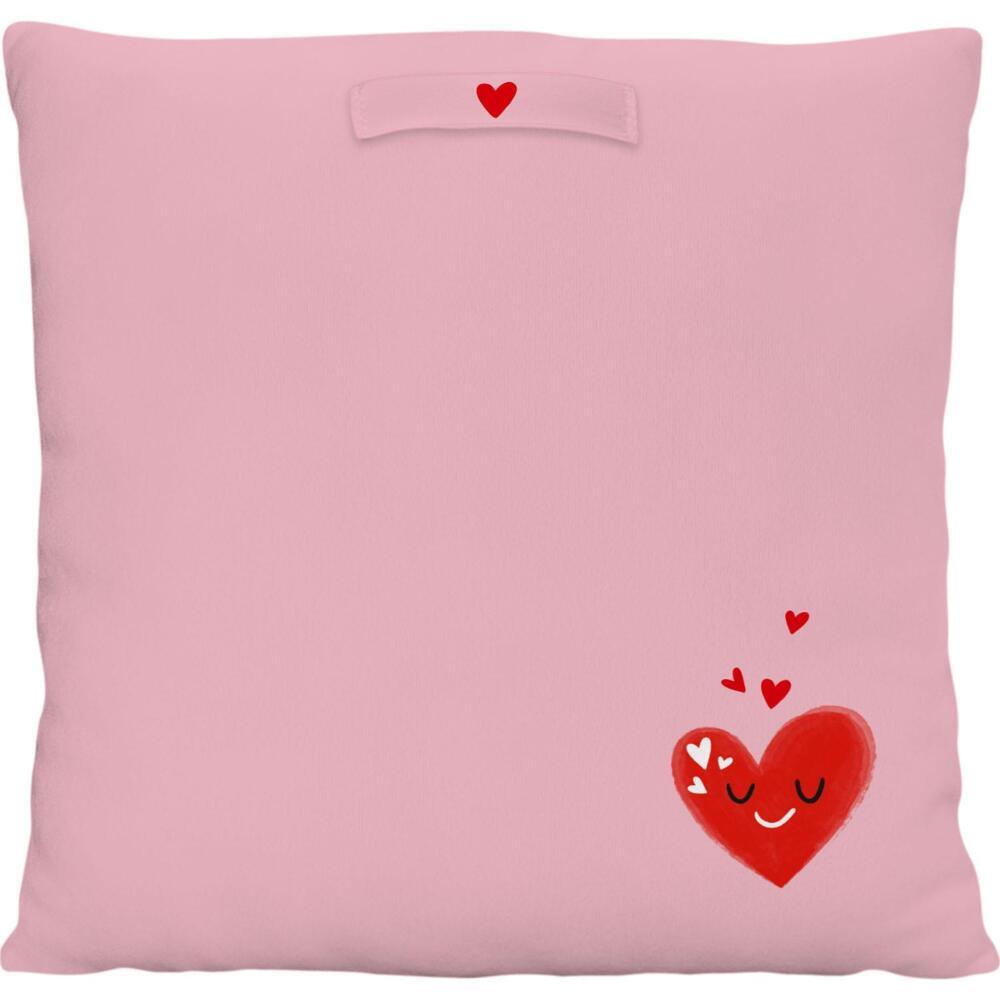 Weitere Ansicht: Plüschkissen Motiv "Herzen"
