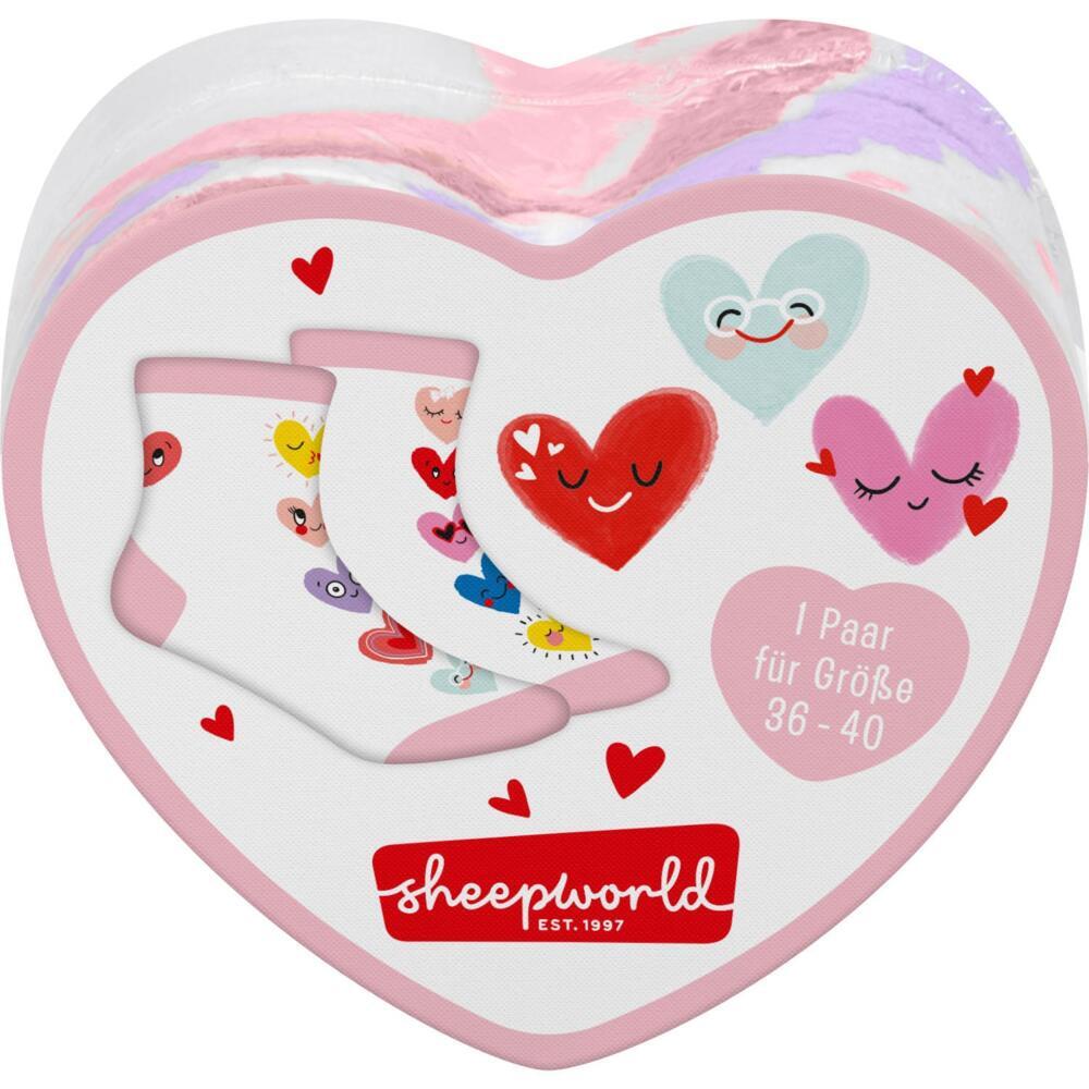 Weitere Ansicht: Zaubersocken Frauen Motiv "Herzen"