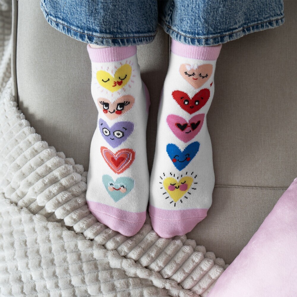 Weitere Ansicht: Zaubersocken Frauen Motiv "Herzen"