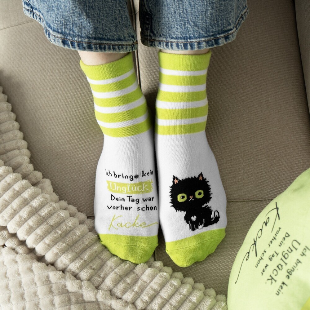 Weitere Ansicht: Zaubersocken Frauen Motiv "Katze"