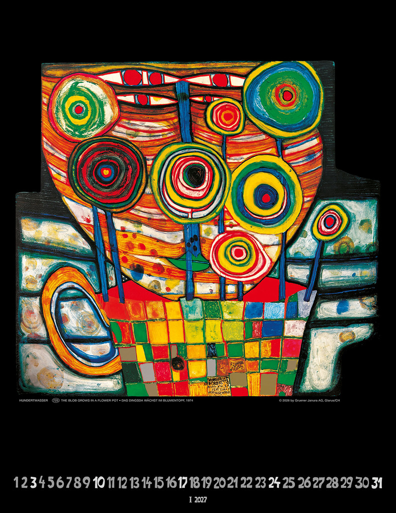 Weitere Ansicht: Hundertwasser Art Calendar 2027 | Friedensreich Hundertwasser