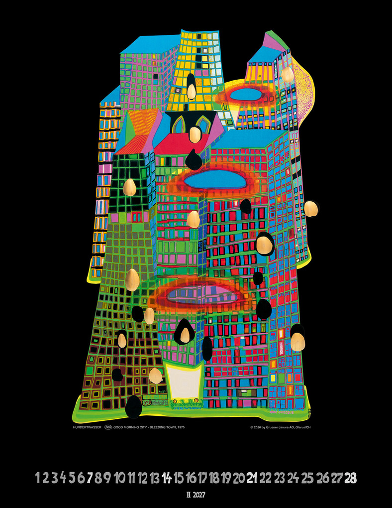 Weitere Ansicht: Hundertwasser Art Calendar 2027 | Friedensreich Hundertwasser