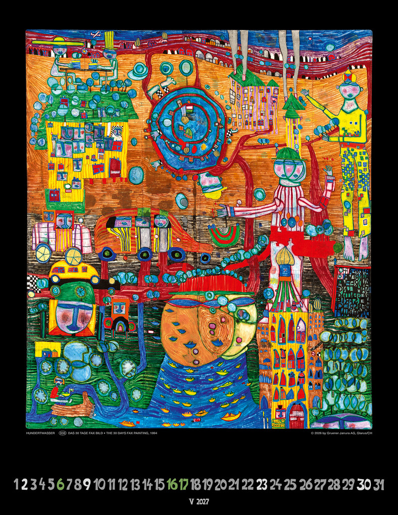Weitere Ansicht: Hundertwasser Art Calendar 2027 | Friedensreich Hundertwasser