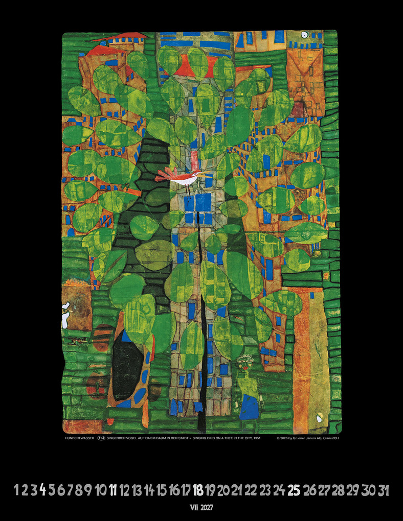 Weitere Ansicht: Hundertwasser Art Calendar 2027 | Friedensreich Hundertwasser