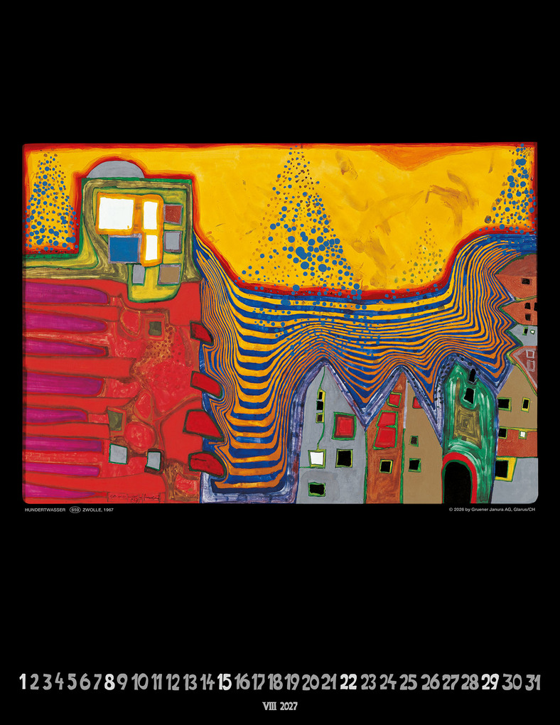Weitere Ansicht: Hundertwasser Art Calendar 2027 | Friedensreich Hundertwasser