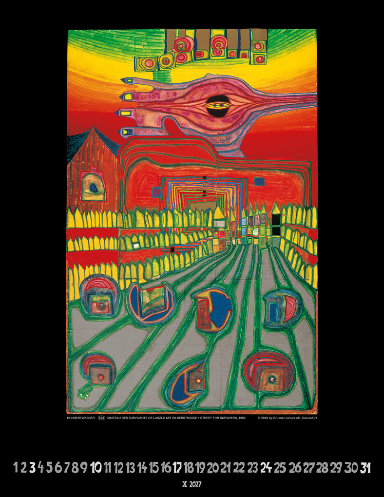 Weitere Ansicht: Hundertwasser Art Calendar 2027 | Friedensreich Hundertwasser