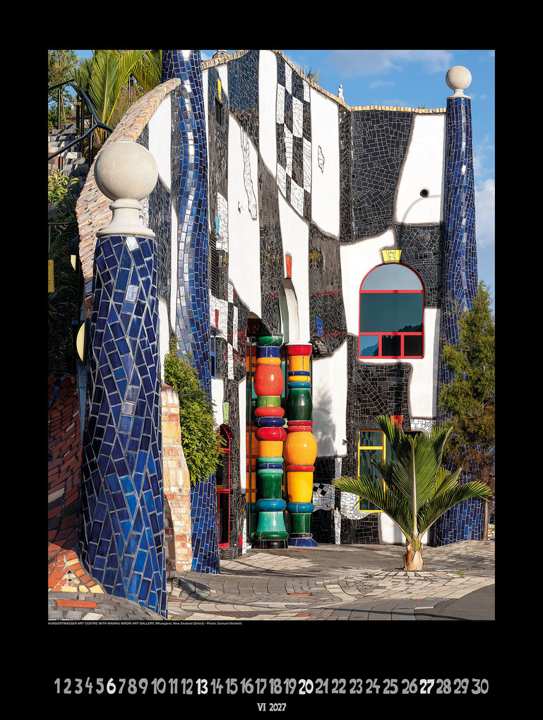 Weitere Ansicht: Großer Hundertwasser Architektur Kalender 2027 | Friedensreich Hundertwasser