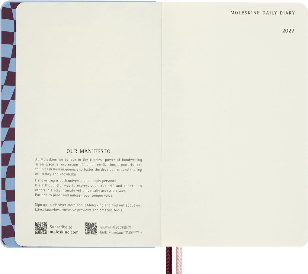 Weitere Ansicht: Moleskine Alice im Wunderland 12 Monate Tageskalender 2027, L/A5, 1 Tag = 1 Seite, fester Einband
