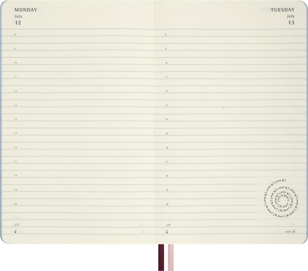 Weitere Ansicht: Moleskine Alice im Wunderland 12 Monate Tageskalender 2027, L/A5, 1 Tag = 1 Seite, fester Einband