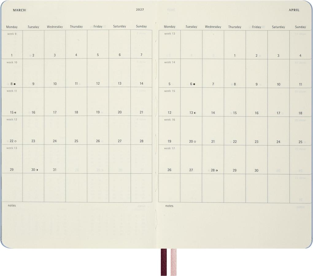Weitere Ansicht: Moleskine Alice im Wunderland 12 Monate Tageskalender 2027, L/A5, 1 Tag = 1 Seite, fester Einband