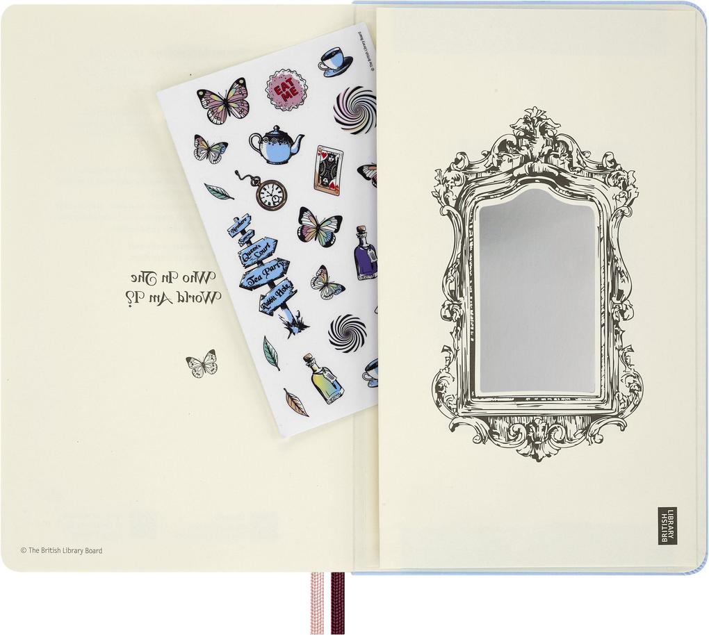 Weitere Ansicht: Moleskine Alice im Wunderland 12 Monate Tageskalender 2027, L/A5, 1 Tag = 1 Seite, fester Einband