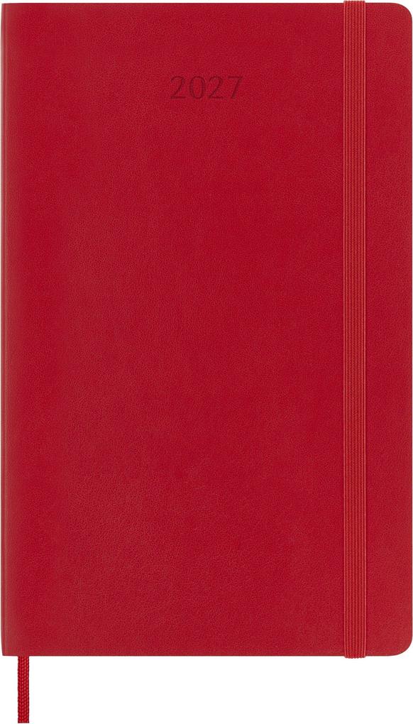 Weitere Ansicht: Moleskine 12 Monate Tageskalender 2027, Large/A5, 1 Tag = 1 Seite, Weicher Einband, Scharlachrot