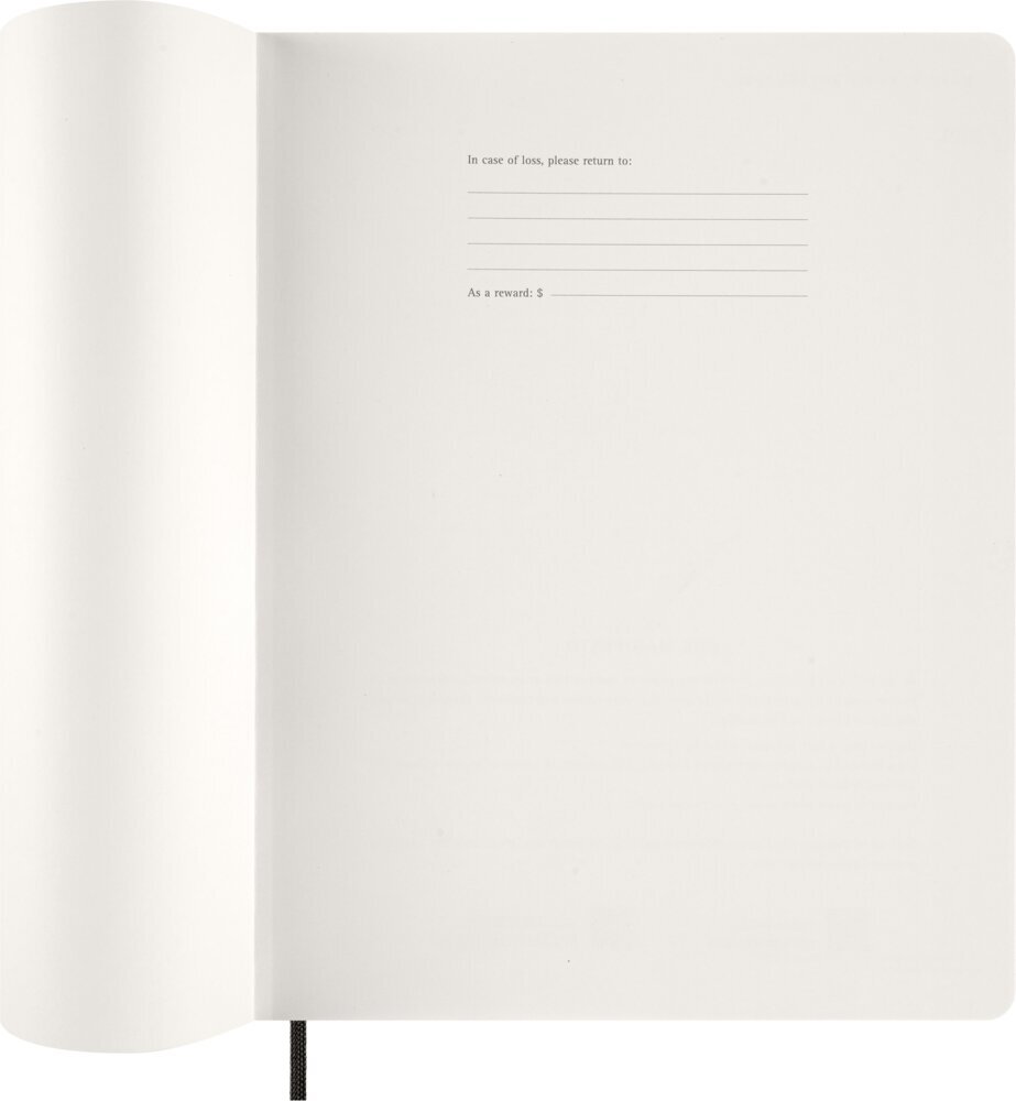 Weitere Ansicht: Moleskine 15 Monate Essential Wochenkalender 2026/2027, 1 Wo = 2 Seiten, vertikal, XXL, weicher Einband, Schwarz